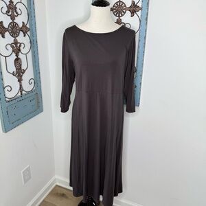 Eileen Fisher Brown Knit Dress